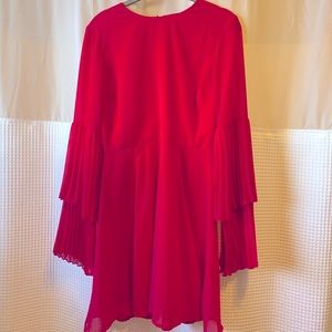 ASOS NWT Hot Pink Flute Sleeve Dress